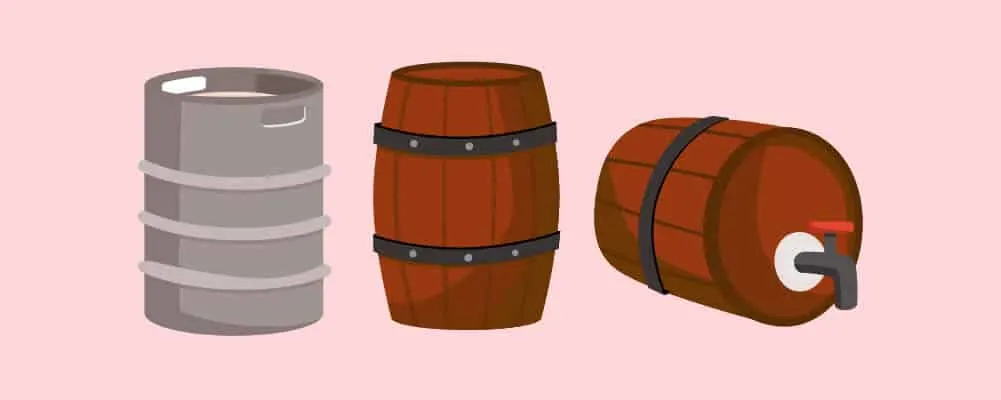 Beer barrels